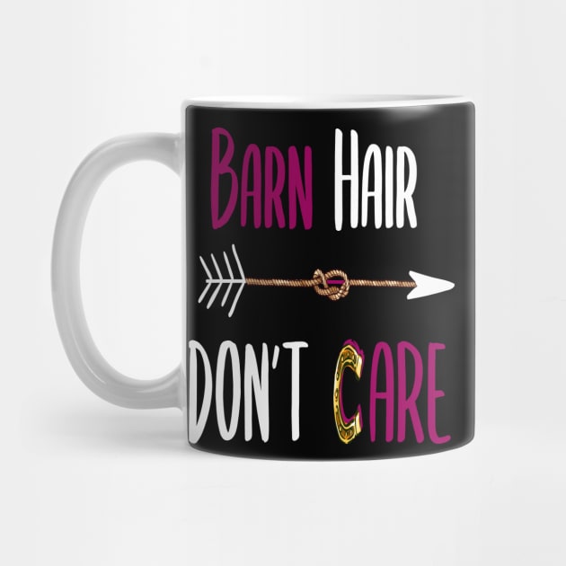 Barn Hair Don't Care Shirt Horse Shirt - Purple Design by Awareness of Life